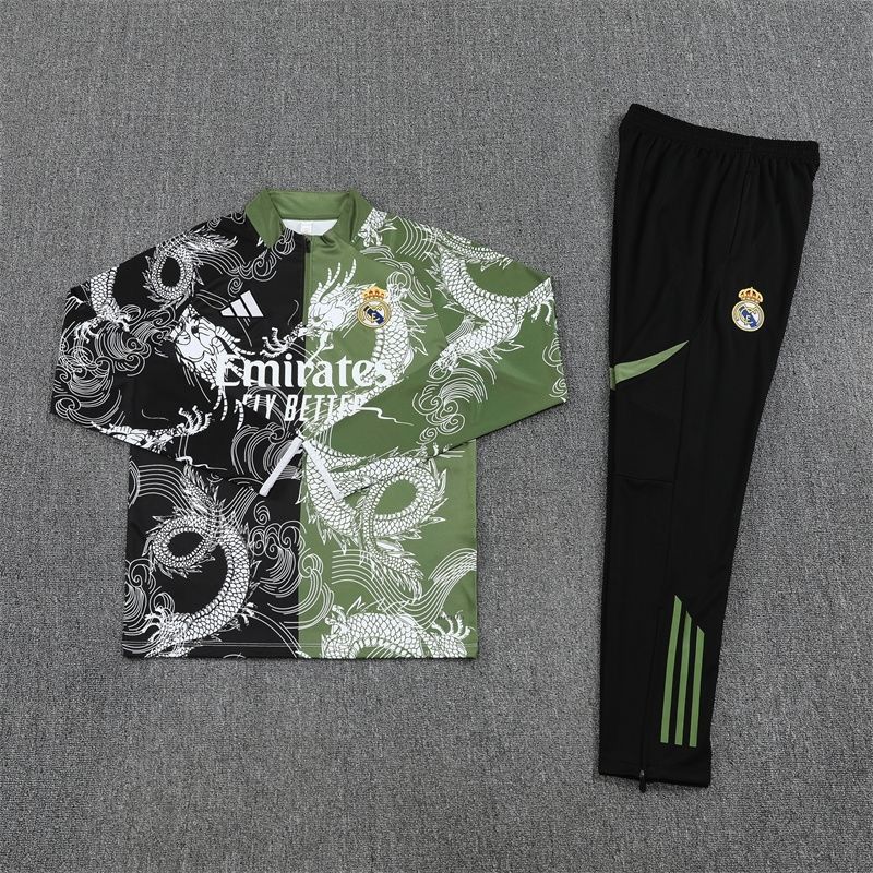 Tuta Bambino Real Madrid Dragon Verde/Nero 2025/26