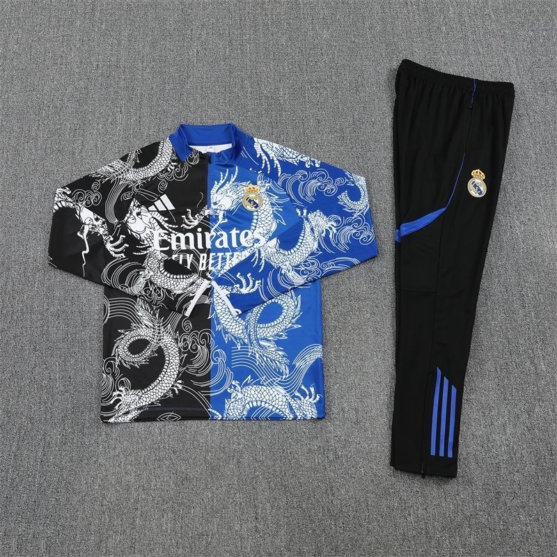 Tuta Bambino Real Madrid Dragon Blu/Nera 2025/26