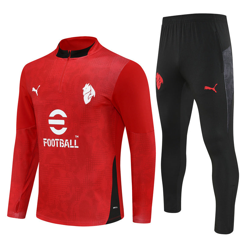 Tuta Milan Rossa Mezza Zip 2025/26
