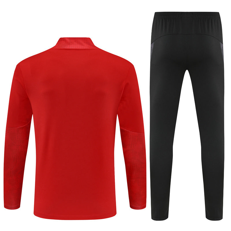 Tuta Milan Rossa Mezza Zip 2025/26