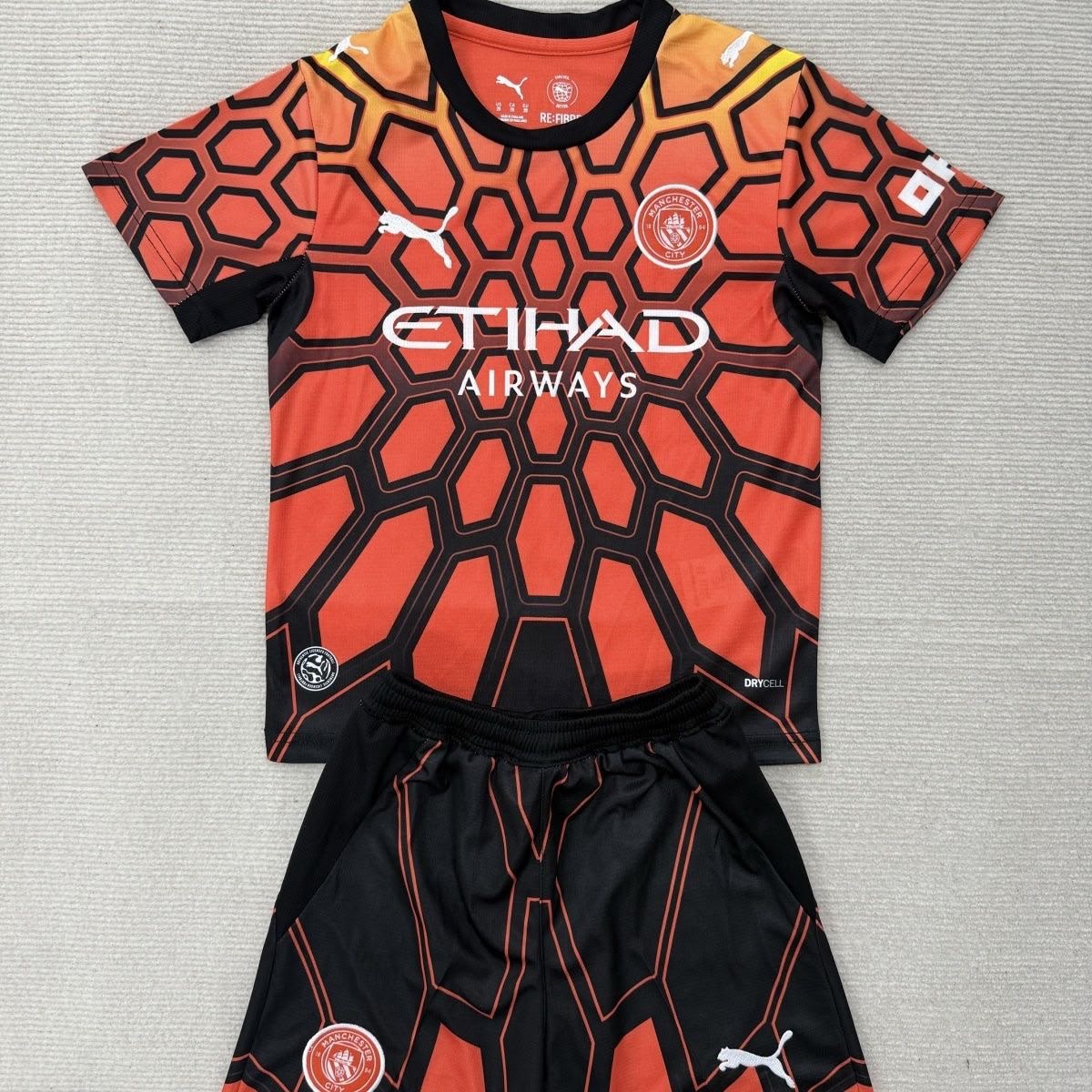 Completino Bambino Manchester City Portiere Arancione 2026/27