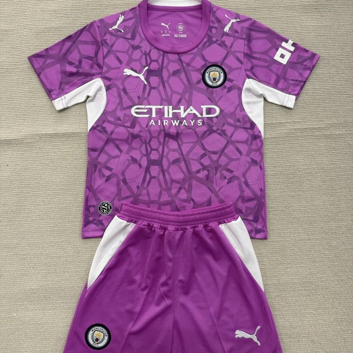 Completino Bambino Manchester City Portiere Viola 2026/27