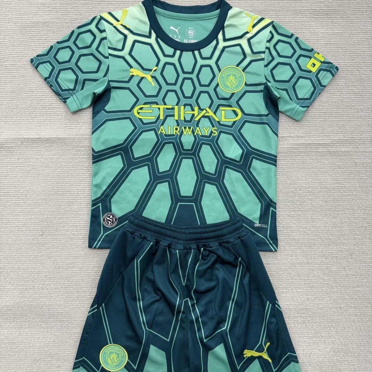 Completino Bambino Manchester City Portiere Verde 2026/27